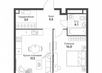 Продаю 1-комнатную квартиру, 44.8 м2, Москва, СВАО, Октябрьская улица, 103