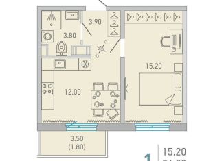 Продается однокомнатная квартира, 36.7 м2, Сертолово, улица Ларина, 9