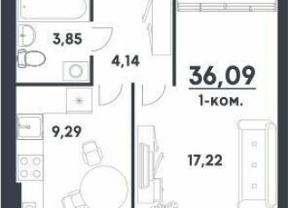 Продается 1-комнатная квартира, 36.1 м2, Волгоградская область, улица Иссы Плиева, 6В