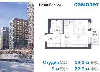 Продается квартира студия, 22.9 м2, Ленинский городской округ, жилой комплекс Новое Видное, 16.1