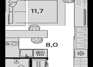 Квартира на продажу студия, 31.4 м2, Москва, метро Дмитровская