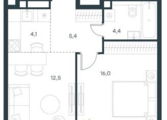 Продается 2-комнатная квартира, 42.4 м2, Москва, Большая Почтовая улица, 18Б, Басманный район