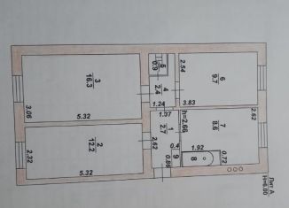 Трехкомнатная квартира на продажу, 55 м2, Воронежская область, улица Калинина, 4