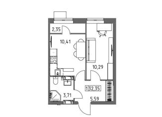 Продаю 1-ком. квартиру, 32.4 м2, Волгоград, Гомельская улица, 9