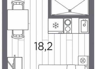 Продажа квартиры студии, 22 м2, Санкт-Петербург, проспект Стачек, 62Б, метро Нарвская