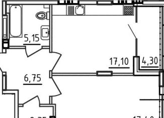 Продается 1-ком. квартира, 50.9 м2, Ростовская область, улица Седова, 19