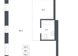 Продажа 1-ком. квартиры, 102.5 м2, Новосибирск, метро Заельцовская, Красный проспект, 236