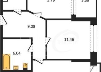 Продается 2-комнатная квартира, 55.6 м2, Воронеж, набережная Чуева, 7