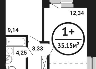 Продам 1-комнатную квартиру, 35.2 м2, Республика Башкортостан