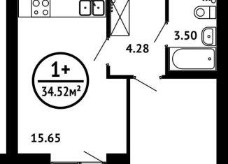 Продам однокомнатную квартиру, 34.5 м2, Уфа, Кировский район