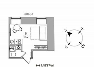 Продается квартира студия, 18.7 м2, Москва, Страстной бульвар, 4с3, метро Чеховская