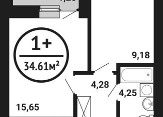 Продажа 1-ком. квартиры, 34.6 м2, Республика Башкортостан