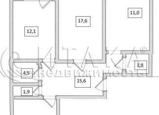 Продается 3-ком. квартира, 80 м2, деревня Новое Девяткино, Арсенальная улица, 5, ЖК Девяткино