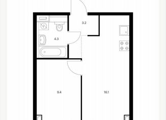 Продам 1-ком. квартиру, 33 м2, Москва, Алтуфьевский район