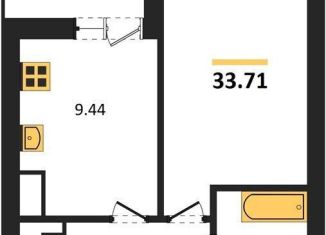 Продам 1-комнатную квартиру, 33.7 м2, поселок Васильково, Весенняя улица, 3