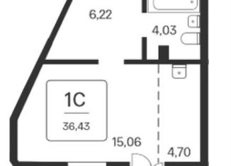 Продам квартиру студию, 36.4 м2, Новосибирск, метро Площадь Ленина