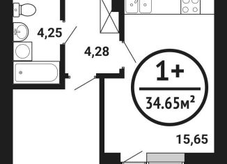 Продажа 1-ком. квартиры, 34.7 м2, Республика Башкортостан