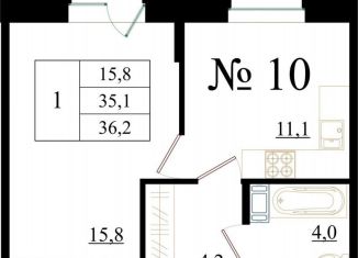 Продажа 1-ком. квартиры, 36.2 м2, Гатчина, Медицинский проезд