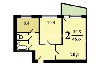 Продается 2-ком. квартира, 45.6 м2, Москва, Елецкая улица, 16к2, метро Зябликово