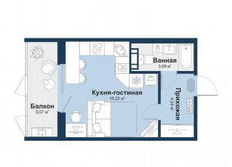 Продам квартиру студию, 26.1 м2, Челябинская область