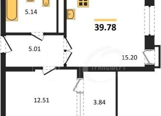 Продаю 1-ком. квартиру, 39.8 м2, Воронеж, набережная Чуева, 7, Железнодорожный район