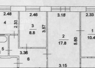 3-ком. квартира на продажу, 54.7 м2, Москва, улица Приорова, 14, САО