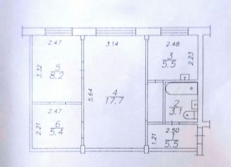 Продаю двухкомнатную квартиру, 45.4 м2, Красноярский край, улица Анатолия Гладкова, 17