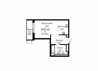 Продаю квартиру студию, 32.1 м2, Приморский край