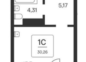 Квартира на продажу студия, 30.3 м2, Новосибирск, метро Площадь Ленина