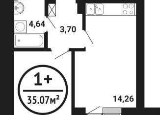 Продается 1-комнатная квартира, 35.1 м2, Республика Башкортостан