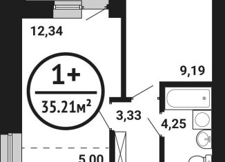 Продаю 1-комнатную квартиру, 35.2 м2, Республика Башкортостан