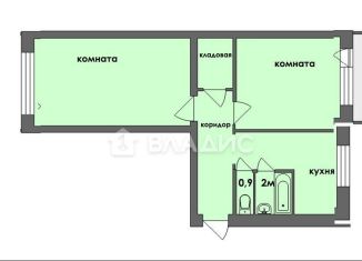 Продажа двухкомнатной квартиры, 45.5 м2, Собинка, улица Чайковского, 5