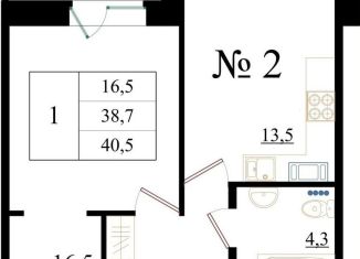 1-ком. квартира на продажу, 40.5 м2, Гатчина, Красносельское шоссе