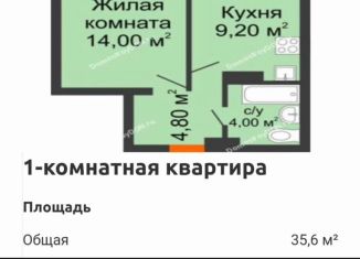 Продам 1-ком. квартиру, 36 м2, Ростовская область, Заводская улица, 35