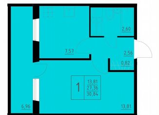 Продается 1-комнатная квартира, 30.8 м2, Пермский край