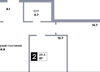 Продаю 2-ком. квартиру, 57 м2, Самара, Солнечная улица, 4, Октябрьский район