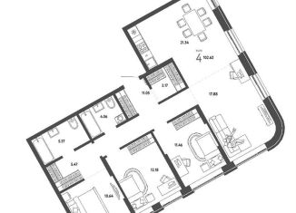 Продам четырехкомнатную квартиру, 102.6 м2, Новосибирск, метро Площадь Гарина-Михайловского