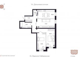 Продам трехкомнатную квартиру, 91.6 м2, Иркутск