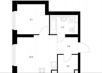 Продажа 1-комнатной квартиры, 36.2 м2, Москва, метро Тушинская