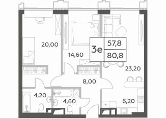 2-ком. квартира на продажу, 79.5 м2, Москва, проспект Генерала Дорохова, вл1к1, метро Минская