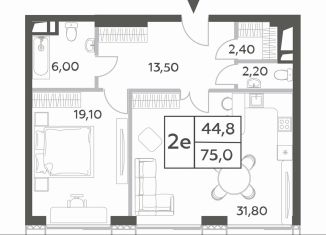 Продается 1-ком. квартира, 75 м2, Москва, проспект Генерала Дорохова, вл1к1, ЖК Вилл Тауэрс