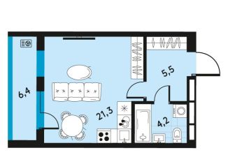 Продажа однокомнатной квартиры, 34.2 м2, Пермский край, улица Луначарского, 97