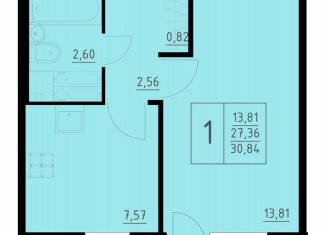 Однокомнатная квартира на продажу, 30.8 м2, Пермский край