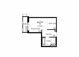 Продаю квартиру студию, 32.8 м2, Приморский край