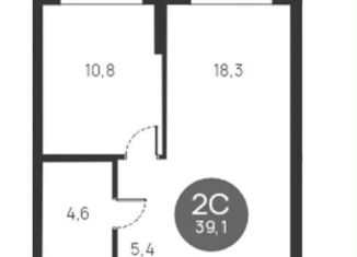 Продам двухкомнатную квартиру, 39.1 м2, Новосибирск, метро Площадь Ленина