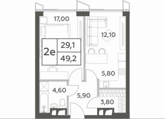 Продаю однокомнатную квартиру, 47.5 м2, Москва, проспект Генерала Дорохова, вл1к1, ЖК Вилл Тауэрс