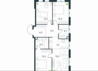 Продаю 3-комнатную квартиру, 78.4 м2, Москва, Нижегородский район