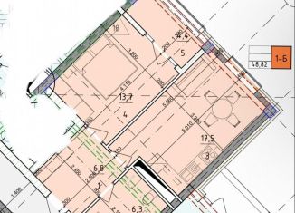 Продам 1-комнатную квартиру, 48.8 м2, Грозный, проспект В.В. Путина, 17