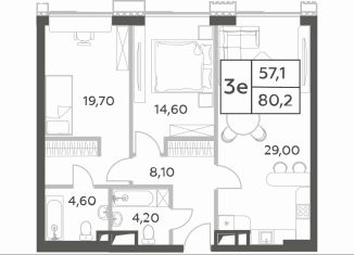 Продается 2-ком. квартира, 80.2 м2, Москва, проспект Генерала Дорохова, вл1к1, ЖК Вилл Тауэрс