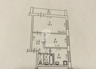 Продаю двухкомнатную квартиру, 42.8 м2, Ростовская область, Авиамоторный переулок, 28/1